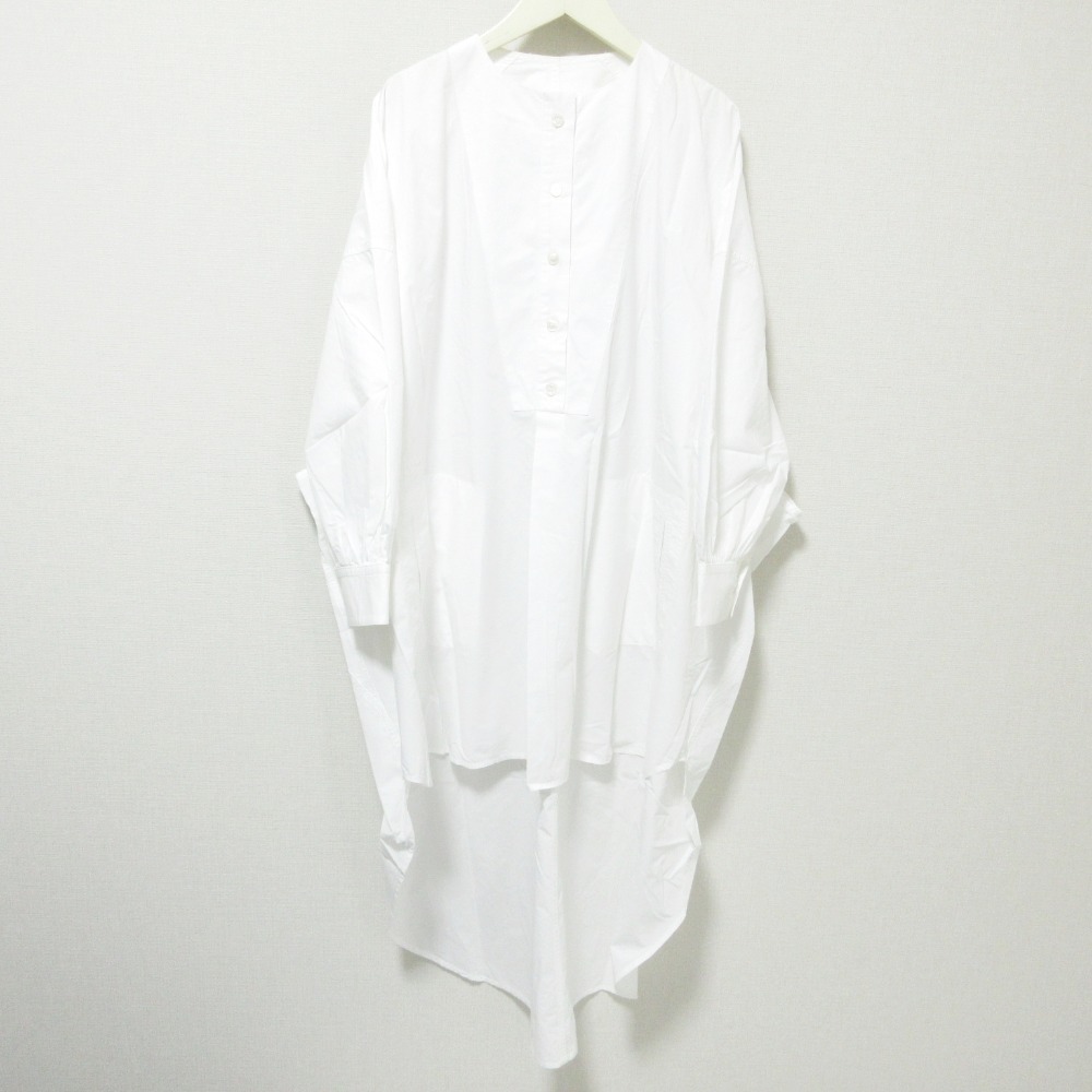 良品 GOLDEN GOOSE DELUXE BRAND ゴールデングースデラックスブランド フィッシュテール ワイドシャツワンピース XS ホワイト拍卖