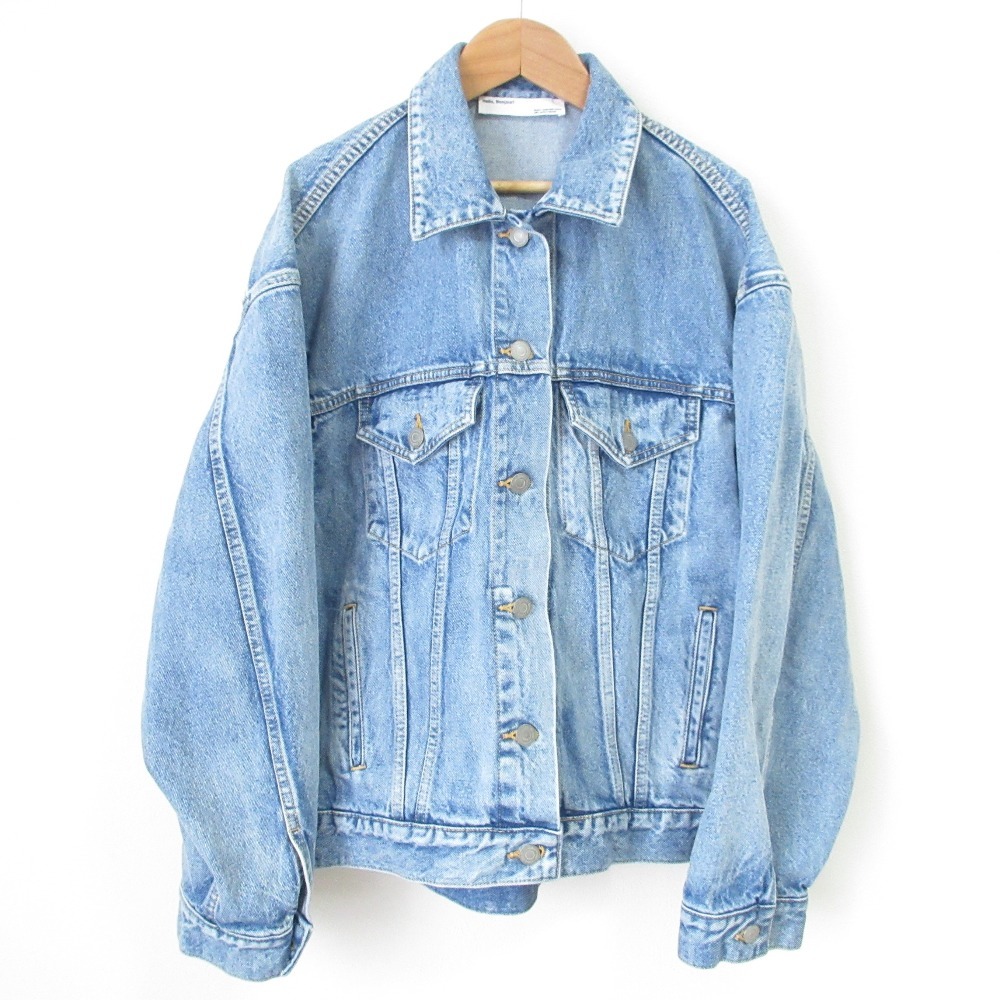 美品 21AW L’Appartement アパルトモン ハローボンジュール Boys denim Jacket デニムジャケット ライトブルー拍卖