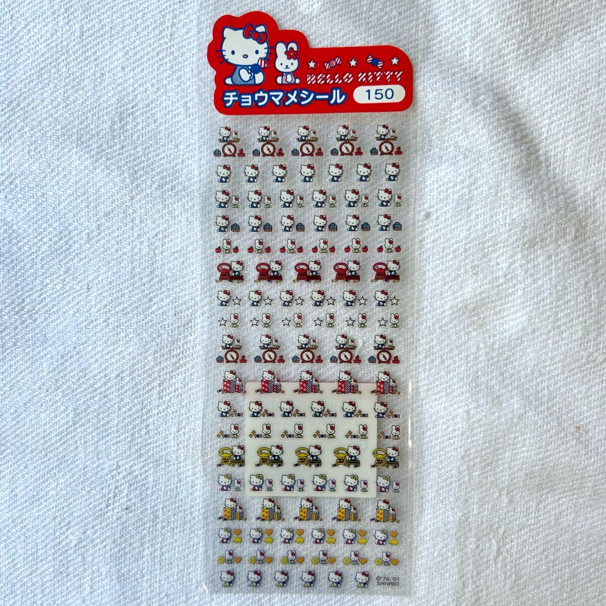 当時物 平成レトロ サンリオ ハローキティ SANRIO チョウマメシール ステッカー HELLOKITTY シール拍卖