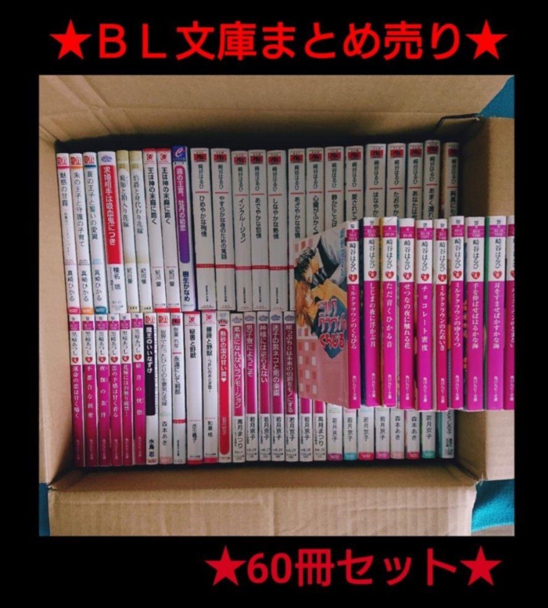 BL文庫◆60冊 まとめ売り! 人気作家 人気作品 レア 作家リストは、商品説明に記載 ボーイズラブ BL ルビー文庫 ルチル 名作拍卖