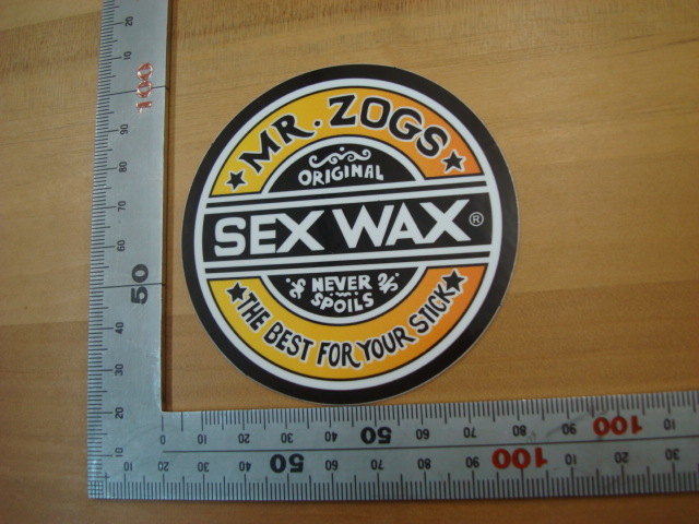 新品 SEX WAX CIRCLE STICKERS(セックスワックスサークルステッカー) 7.5cm オレンジ③・・16拍卖