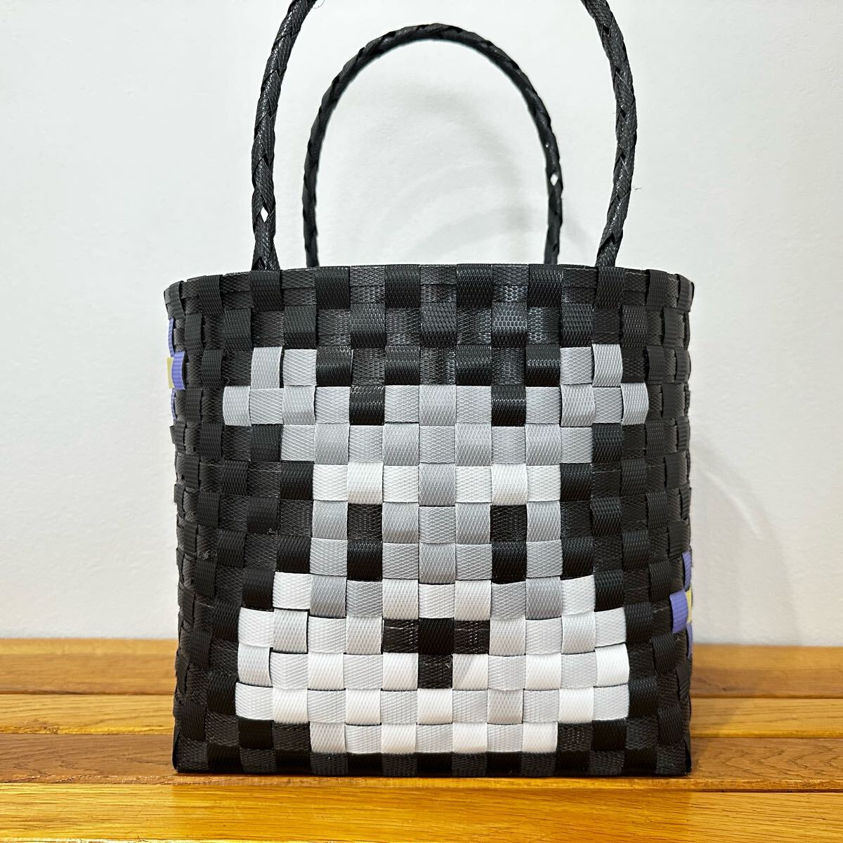 シュナウザー★お散歩バック★プラかご★エコバッグ プラバッグ メルカドバッグ ppバンド 拍卖