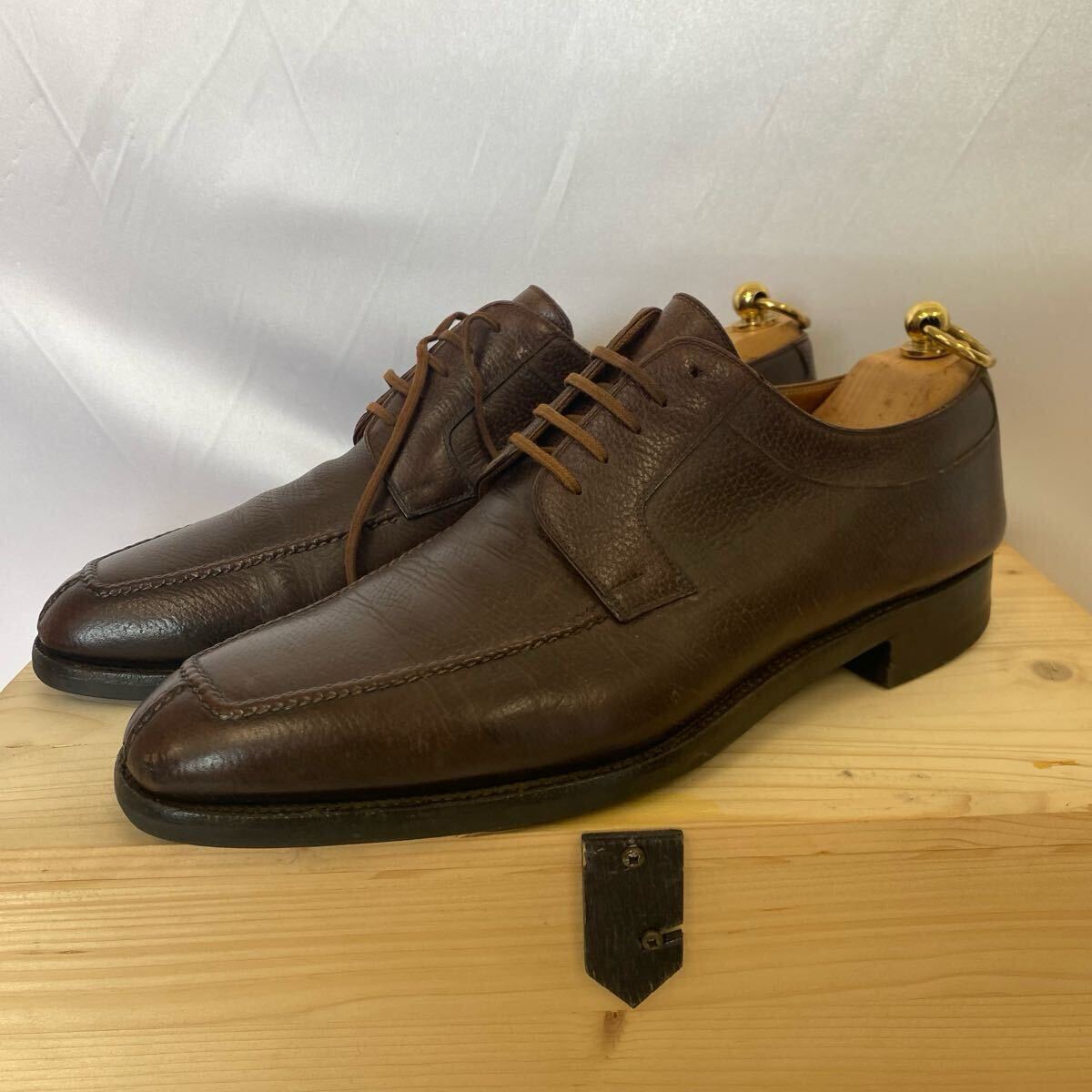 【STEFANO BEMER】ステファノベーメル ドレスシューズ 43 ブラウン レザー 504-43 34拍卖