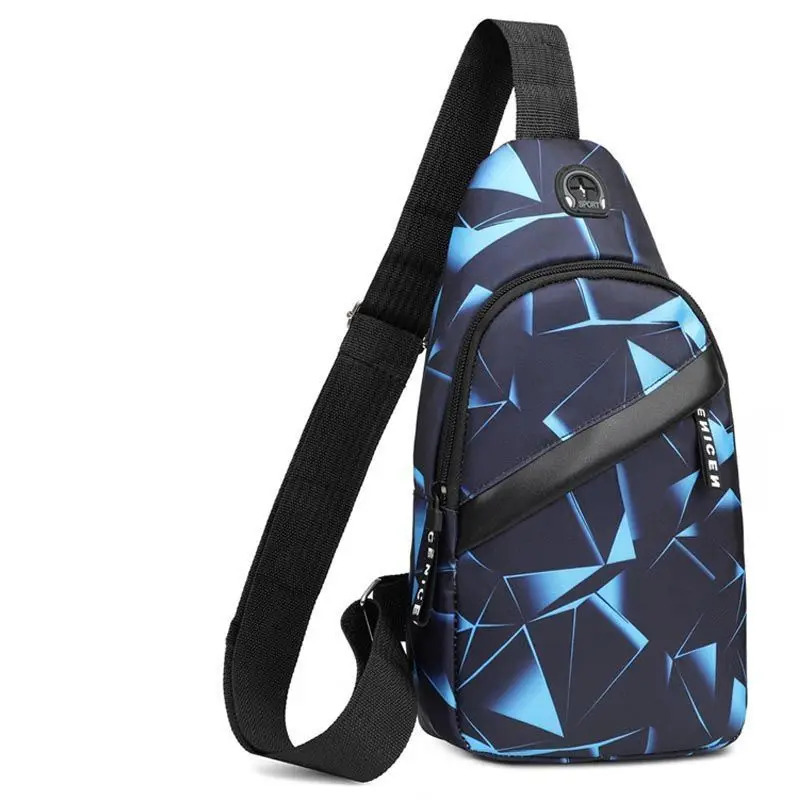 新品 バックパック ブルー ボディバッグ ワンショルダーバッグ スポーツ 多機能カジュアルバック ショルダーバック 06 02拍卖