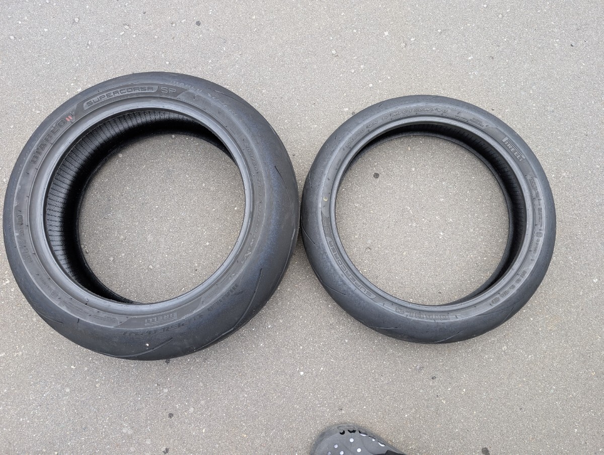 ピレリディアブロスーパーコルサ PIRELLI DIABLO SUPERCORSA SP V3前後セット 120/70ZR17 200/60ZR17拍卖