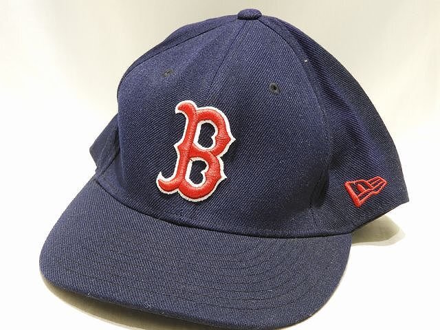 NEWERA 59FIFTY☆50 レッドソックス キャップ 帽子 ◇ ネイビー MLB公式 ニューエラ ボストン メンズ 7 1/2 59.8cm ▼7F拍卖