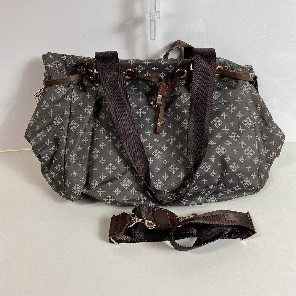 ICH【中古美品】russet ラシット 2WAY ショルダー ボストン ナイロン レザー ブラウンXグレー〈180-250627-SM-04-ICH〉拍卖