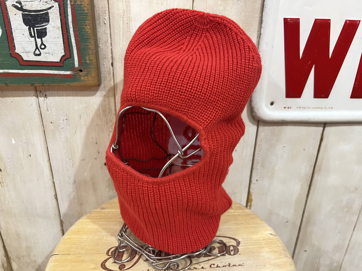 20AW Supreme × New Era シュプリーム ニューエラ Balaclava バラクラバ ブランドロゴ ニットキャップ 目出し帽 レッド拍卖