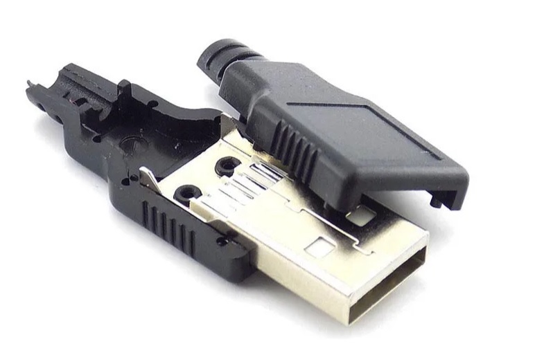 【4個セット】USB Type-A オスコネクタ DIY用【送料140円~】024拍卖