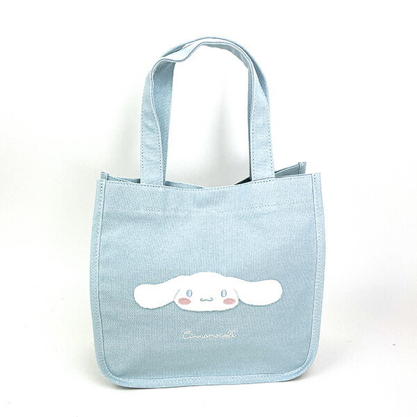 サンリオ シナモロール シナモン トートバッグ ふわふわワッペン ランチ お出かけ ミニトート拍卖