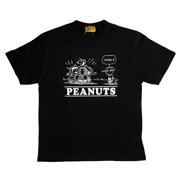 スヌーピー Tシャツ(M) ブラック アパレル 日本製 SNOOPY拍卖