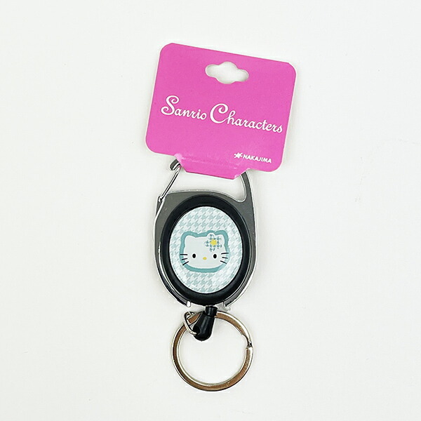 サンリオ ハローキティ メタルリール カオハナ グリーン キーホルダー Sanrio拍卖