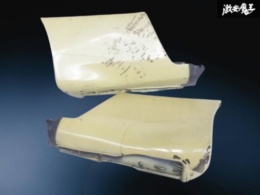 スバル 純正 CXW アルシオーネSVX サイドステップ スカート リア側のみ 左右セット カバー 黄色系 即納 棚32-2拍卖