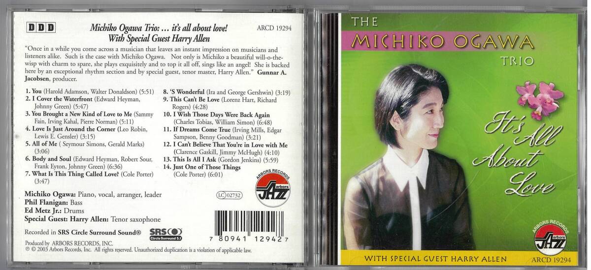CD//Michiko Ogawa Trio it’s all about love! ARCD 19294拍卖
