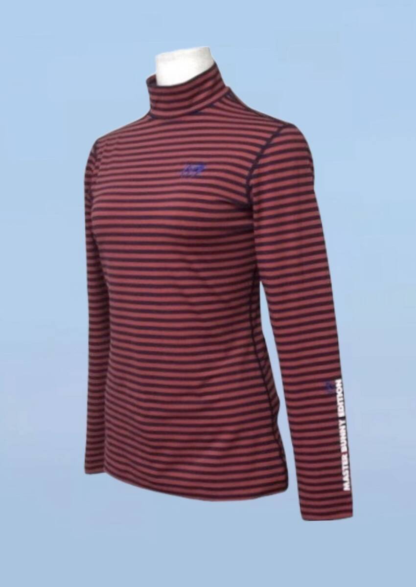 新品 未使用 MASTER BUNNY EDITHON マスターバニーエディション インナーハイネック( レッド/ネイビー )サイズ0拍卖