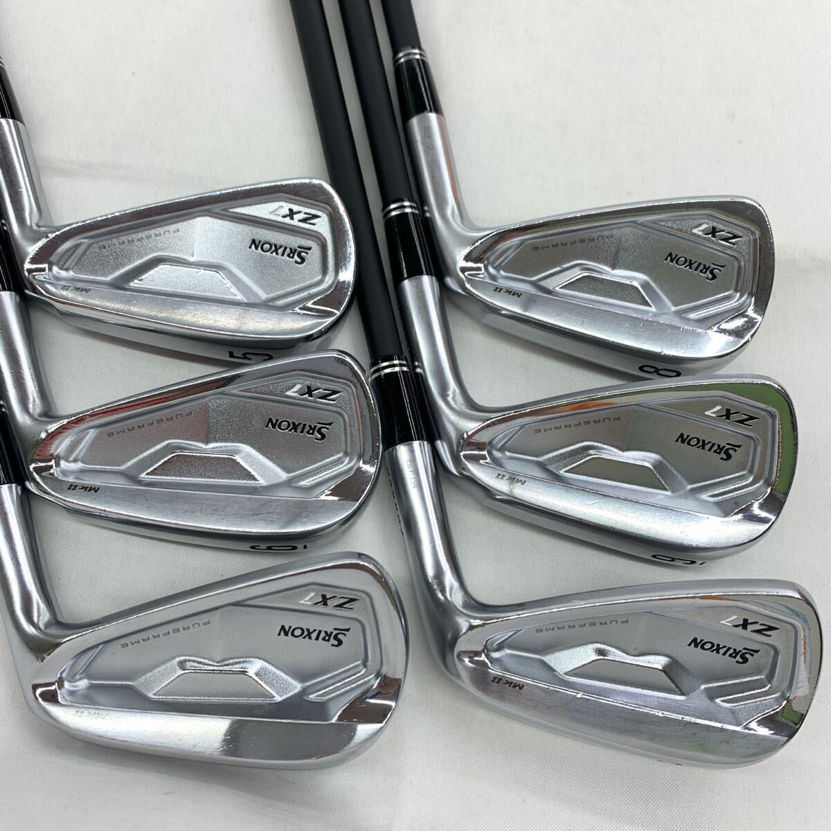 即決■アイアンセット / ダンロップ SRIXON ZX7 Mk2 TRAVIL 95 5-9,P 6本 フレックスS 右 調整痕あり拍卖