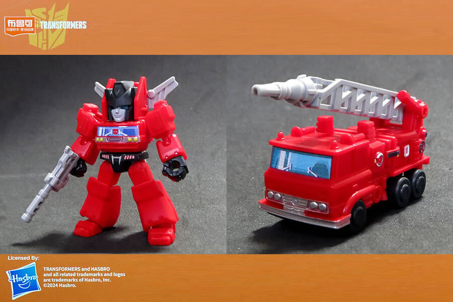 約5.5㎝ インフェルノ 日本未発売 トランスフォーマー ブロッキーズ フル可動ミニフィギュア ロボット & ビークルモードセット拍卖