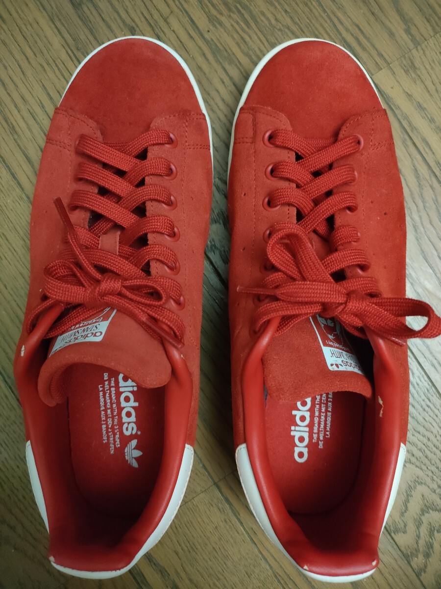 adidas スタンスミス レッド 26.5拍卖