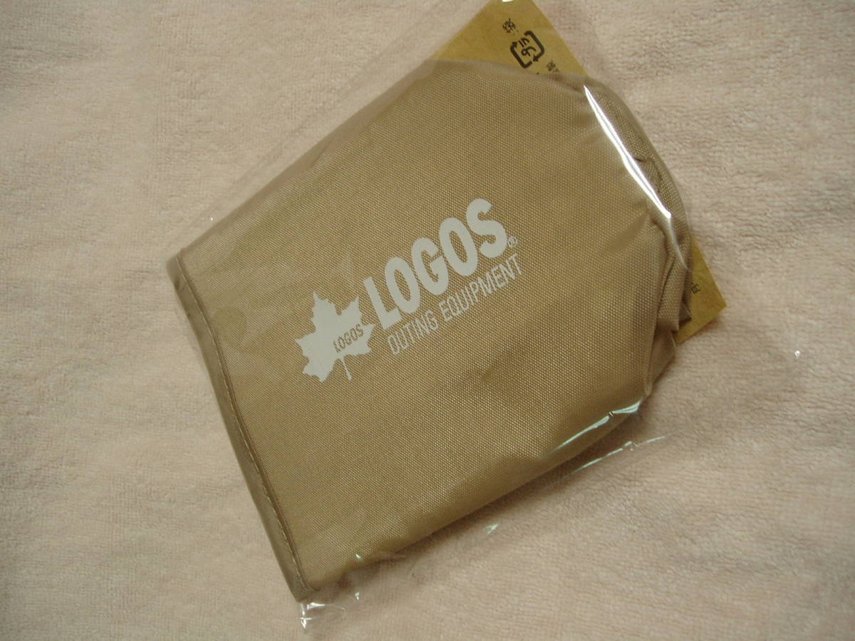 未使用【LOGOS】ペットボトルカバー ベージュ 直径7.2cm×高さ15cm拍卖