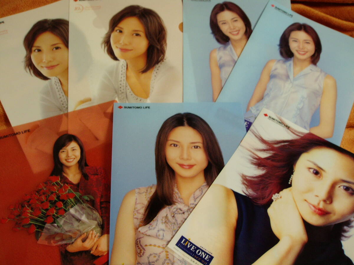 未使用【松嶋菜々子】住友生命ノベルティクリアファイル5種7枚セット拍卖