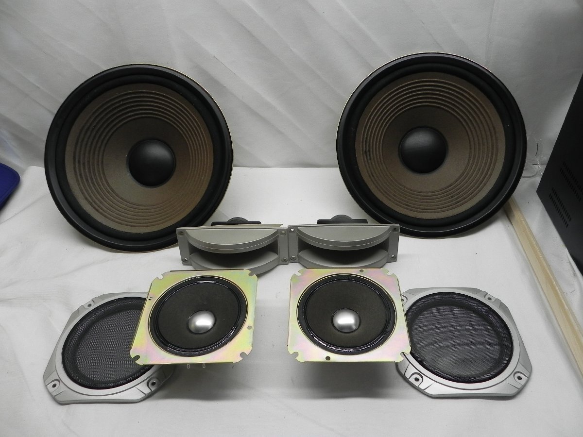 【中古】Technics EAS-30PL76S EAS-12PM171S EAS-14HD05S ウーハー スピーカー ホーン型ツイーター SB-1990から取り外し品(大)拍卖