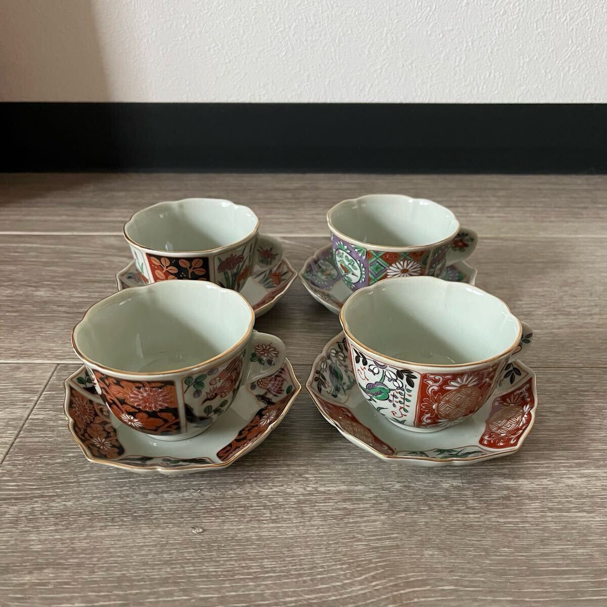 KY ソーサー カップ 有田焼 コーヒーカップ マグカップ ティーカップ 4点セット拍卖