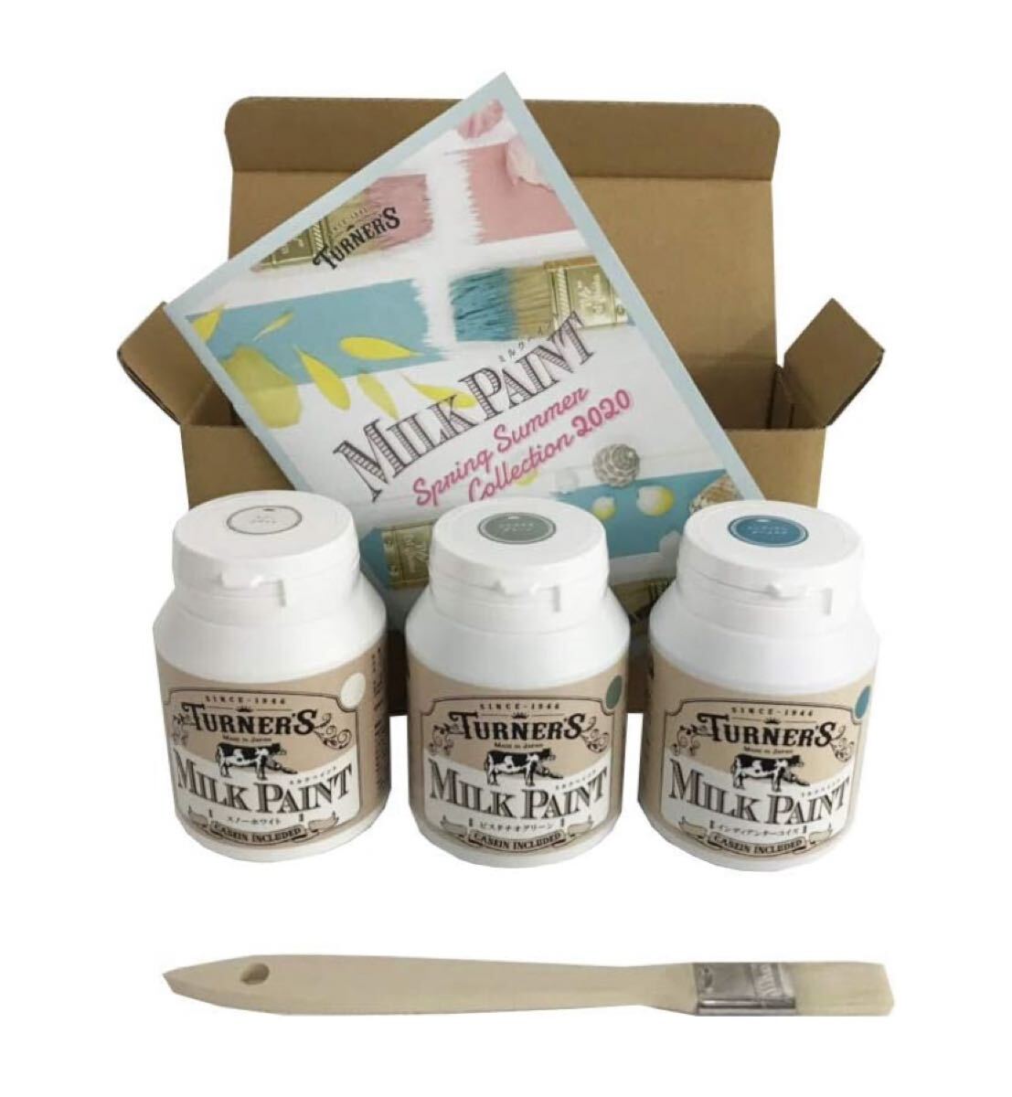 ターナー色彩(Turner Color) アクリル絵具 ミルクペイント 3色セット(B) そよかぜ MK20003B 200ml拍卖