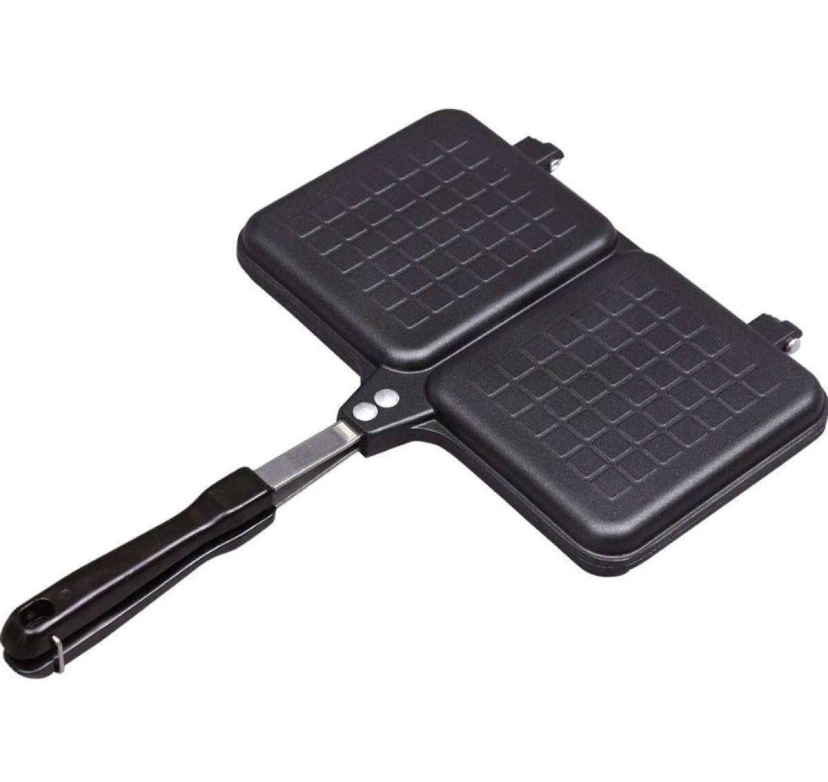 アイリスプラザ(IRIS PLAZA) ホットサンドメーカー 直火式 ガス火専用 2枚焼き ダブル お手入れ簡単 キャンプに使える 36×25×3cm拍卖