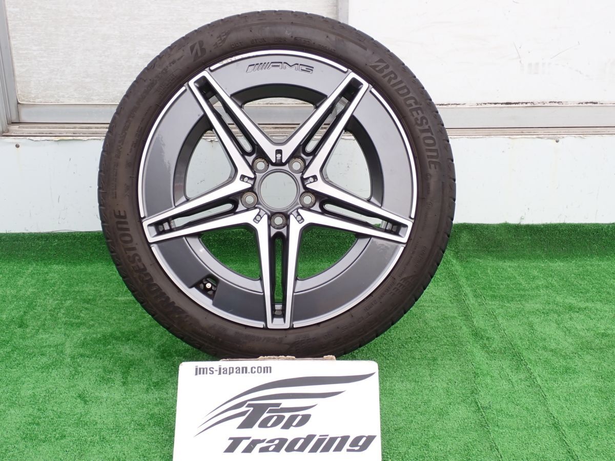 L5714vc ベンツ純正 Cクラス W206/S206 AMG リア用 18インチ 8.5Jx18ET52 ダブルスポーク アルミホイール タイヤ A2064011800 245/40R18拍卖
