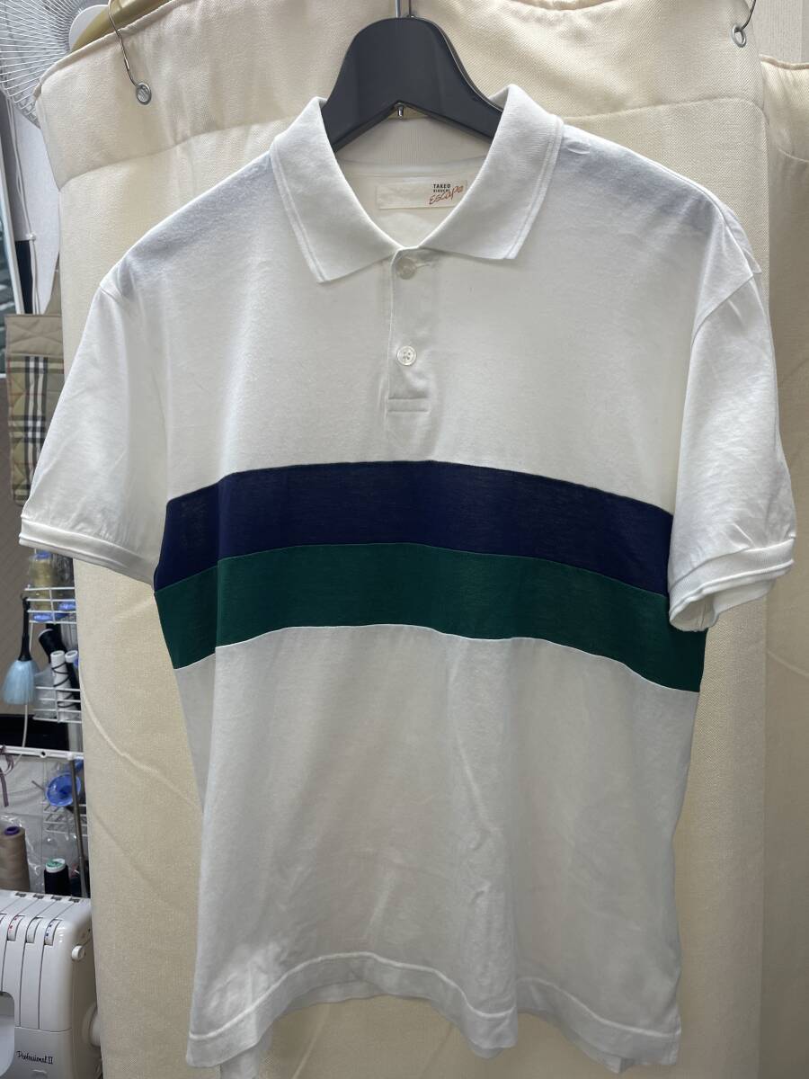TAKEO KIKUCHI (タケオキクチ/ワールド) 綿100%/メンズ/ポロシャツ☆サイズ3拍卖