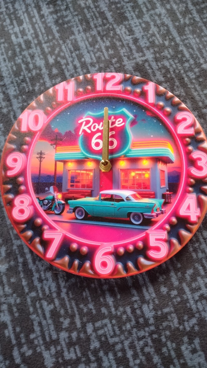 ルート66掛け時計アメリカンダイナー拍卖