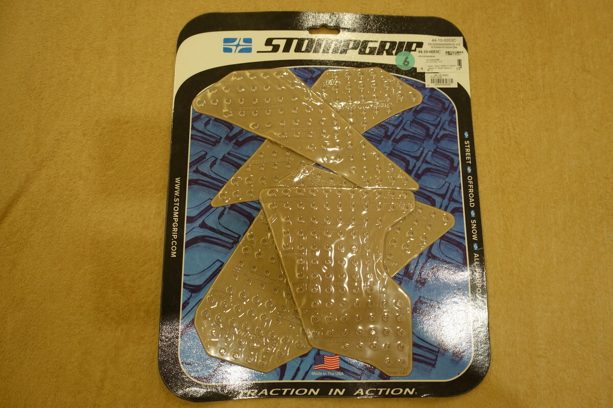 STOMPGRIP KTM EXC SX XC XCF -F -W -XC SIX DAYS トラクションパッド ダート クリア VOLCANO 44-10-0053C 定価13,200円 ストンプグリップ6拍卖