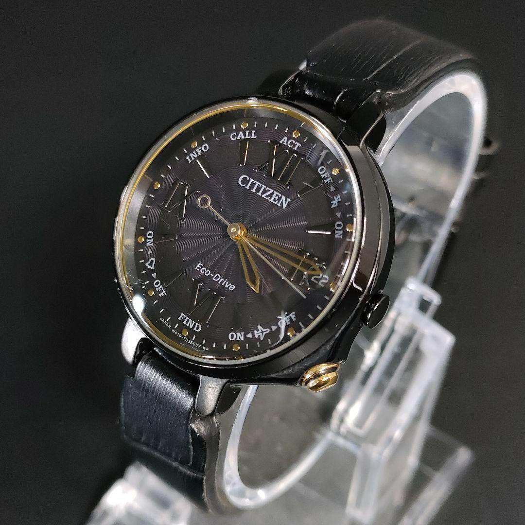 極美品 CITIZEN シチズン W410 100周年 ブラック ソーラー 時計拍卖