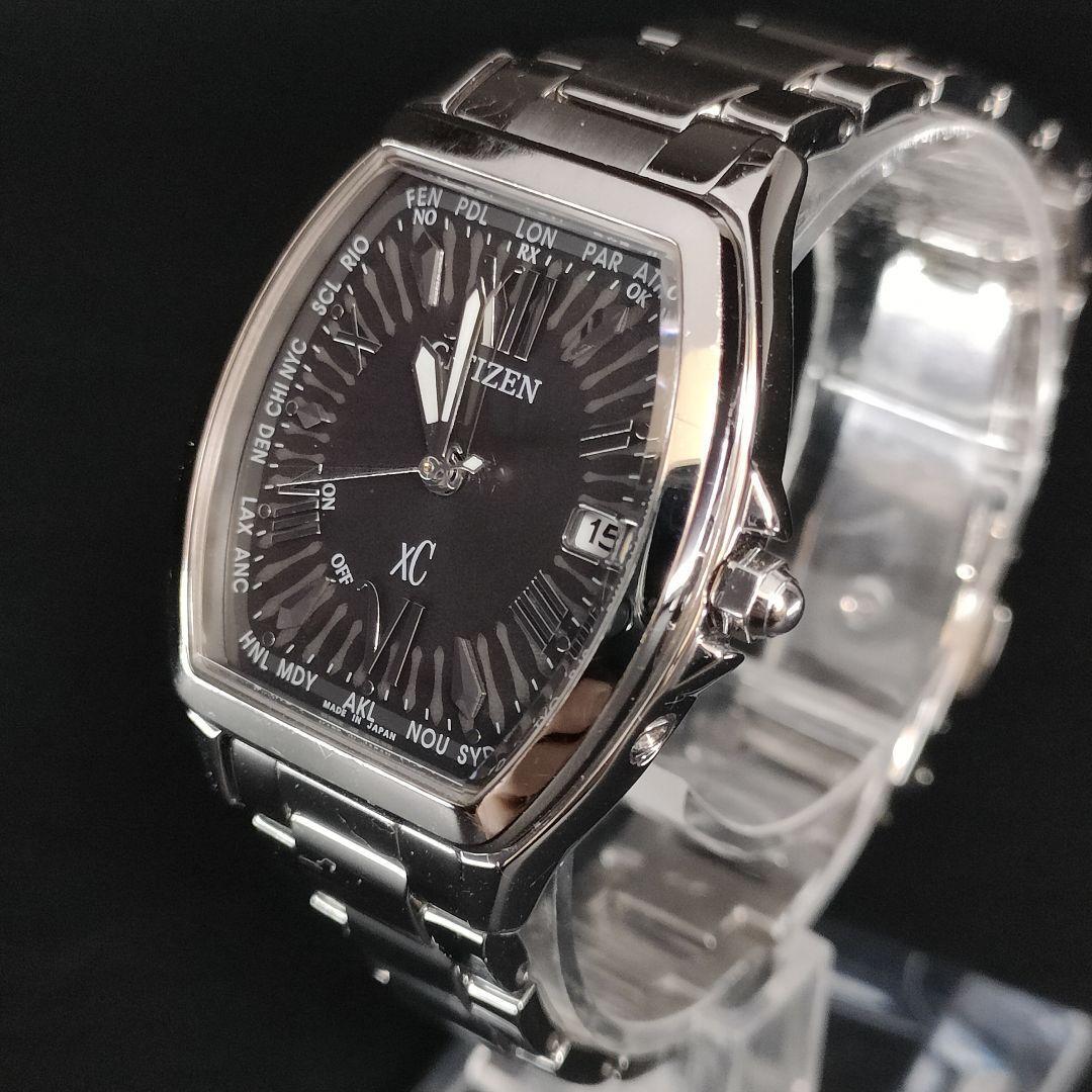 美品 CITIZEN シチズン クロスシー XC ブラック シルバー ソーラー拍卖