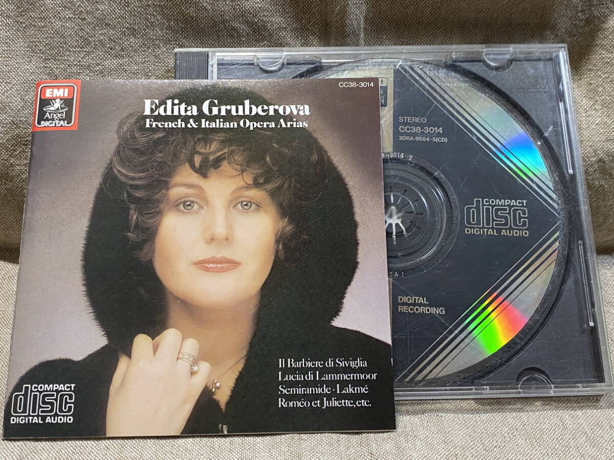 CC38-3014 1A1 初期EMI 黒ANGEL BLACK TRIANGLE グルベローヴァ/狂乱の場 税表記なし3800円盤拍卖