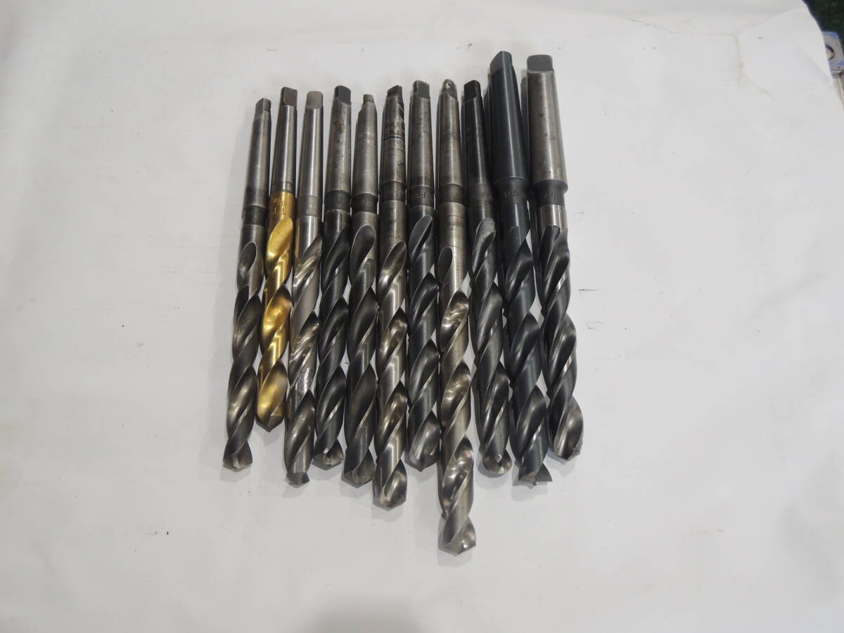 テーパーシャンクドリル 11本 12.5-14.7㎜ MT2 MT3 切削工具 中古 工具 #641拍卖