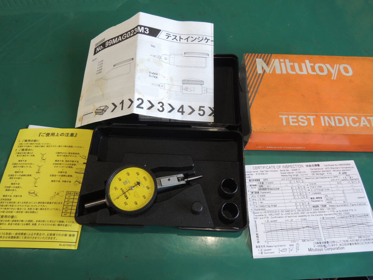 ミツトヨ テストインジケータ 513-405-10 中古 測定器 基準器 ゲージ 工具 #676拍卖