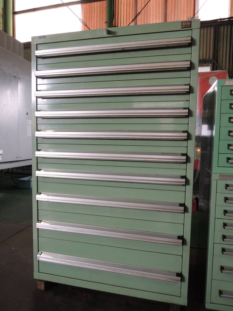 OS 大阪製罐 DELUXEキャビネット DX-1214 W807㎜、D557㎜、H1280㎜ 収納 管理 中古 工具 #300拍卖