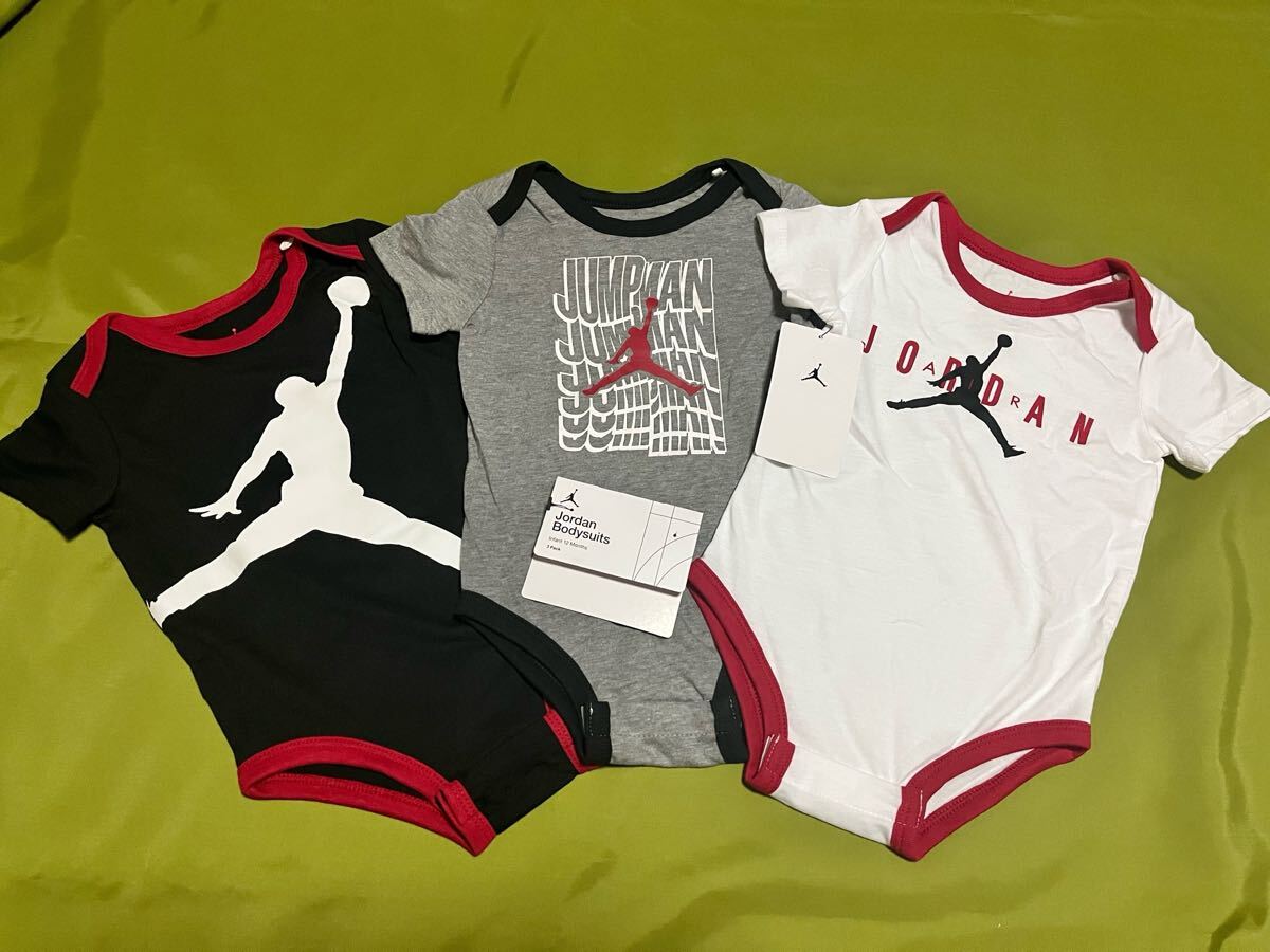即決★日本未入荷 新品タグ付 ジョーダン ショートオール3枚セット 12M拍卖