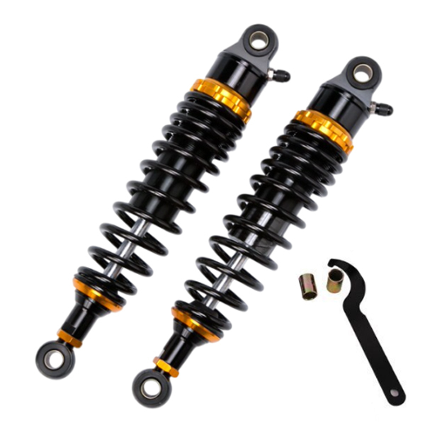 サスペンション ゴリラ モンキーCB-1 320mm 黒×金 スパナ/カーラー付き 2本セット バイク用 【ローダウン サス リア バイク リアサス拍卖