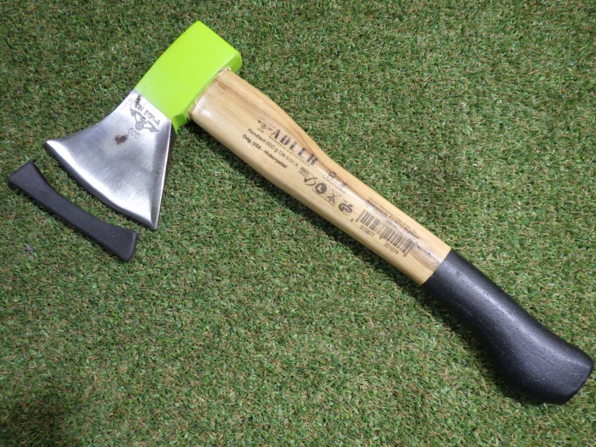 ◇ADLER プロフェッショナル手斧 600g DIN5131A キャンプ アウトドア サビあり 中古 保管品 250606拍卖