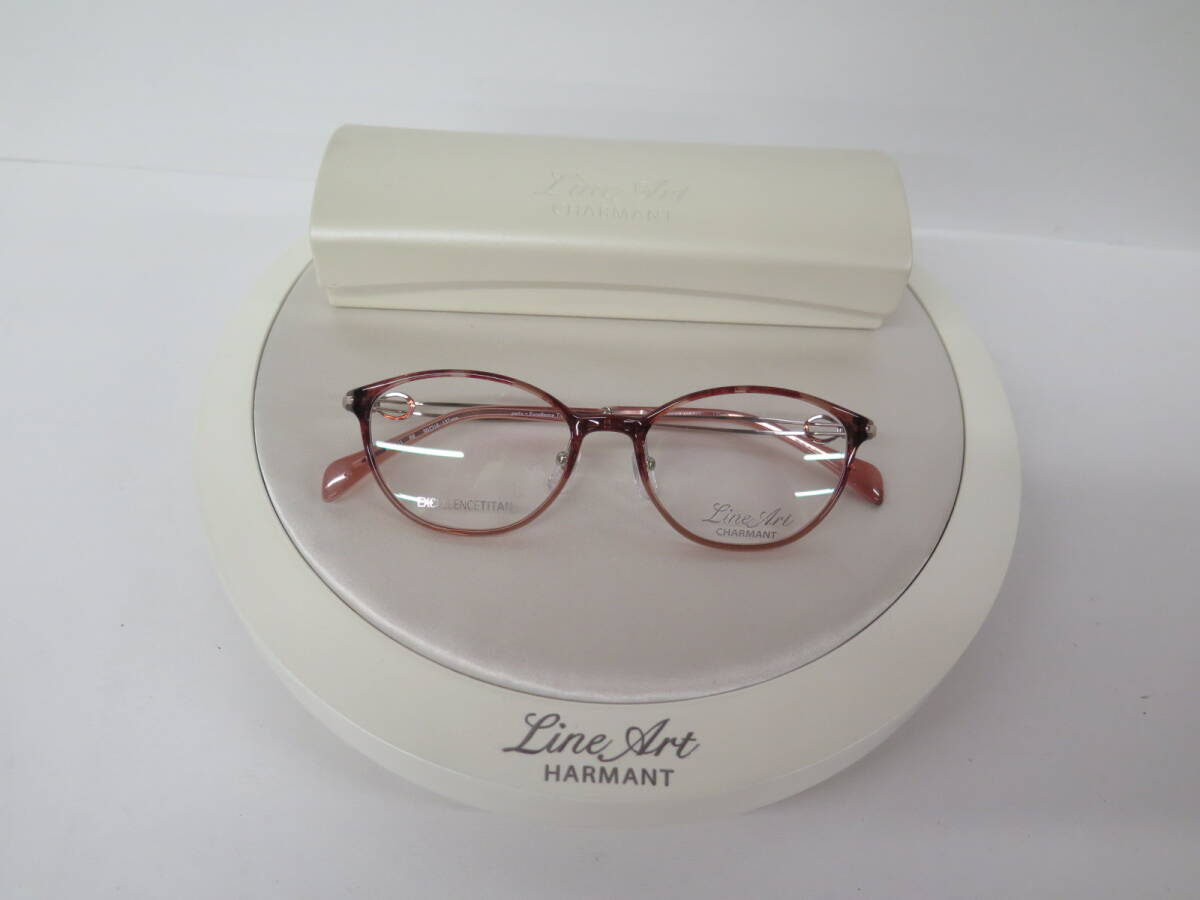 3-61 未使用展示品 LineArt CHARMANT ラインアート シャルマン XL1671 RE(レッド) エクセレンスチタン メガネフレーム 50口16拍卖