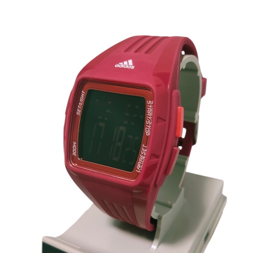 【新品未使用品】adidas アディダス 腕時計 ウォッチ ラバー デュラモ レッド ADP3282 送料無料拍卖