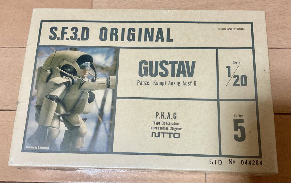シュリンク未開封未組立 GUSTAV 1/20 Series5 S.F.3.D ORIGINAL NITTO 当時物(現マシーネンクリーガー以前品)HOBBY JAPAN Ma.K. 昭和日東拍卖