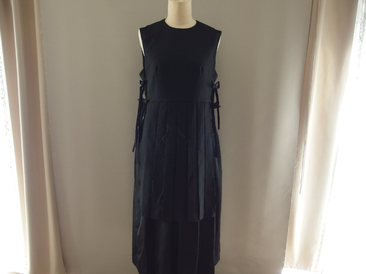 ノアール ケイ ニノミヤ コムデギャルソン★ノースリーブワンピース★未使用★プリーツレイヤード★noir kei ninomiya COMME des GARCONS拍卖