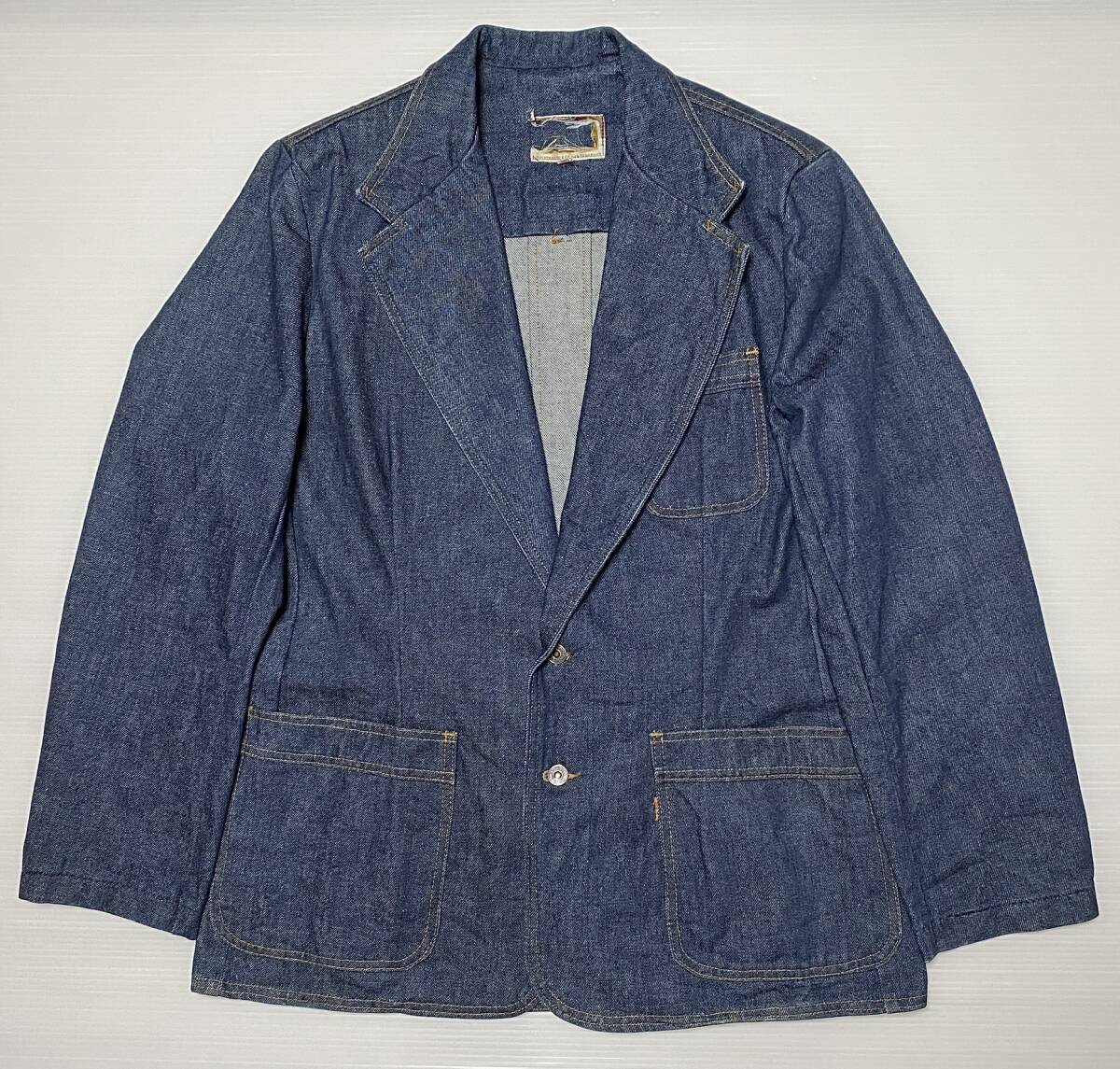 70s ~ Levi's リーバイス 70662 0213 デニム シングル ブレステッド ジャケット size:44 オレンジタブ テーラードジャケット 拍卖