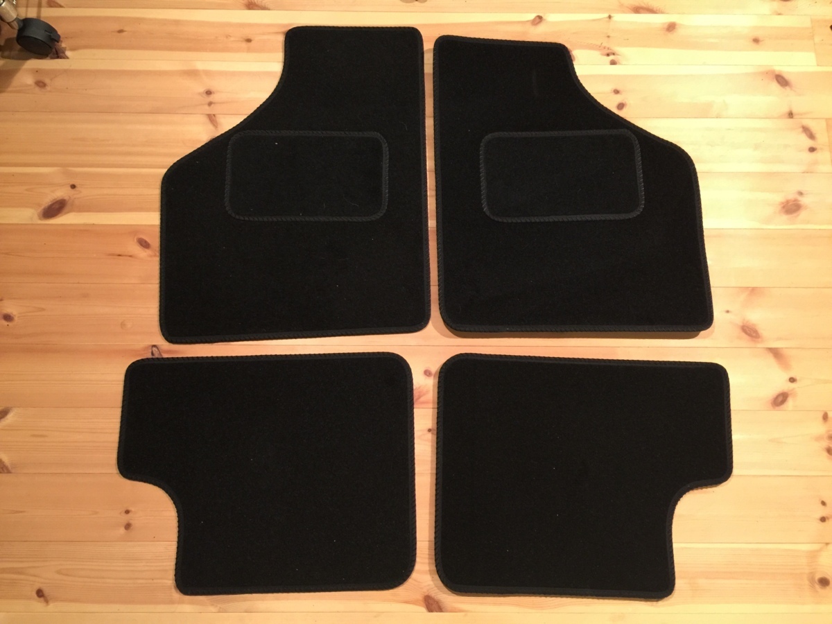 ローバーミニ フロアマット ロゴ無 縁黒 アソート kenz拍卖