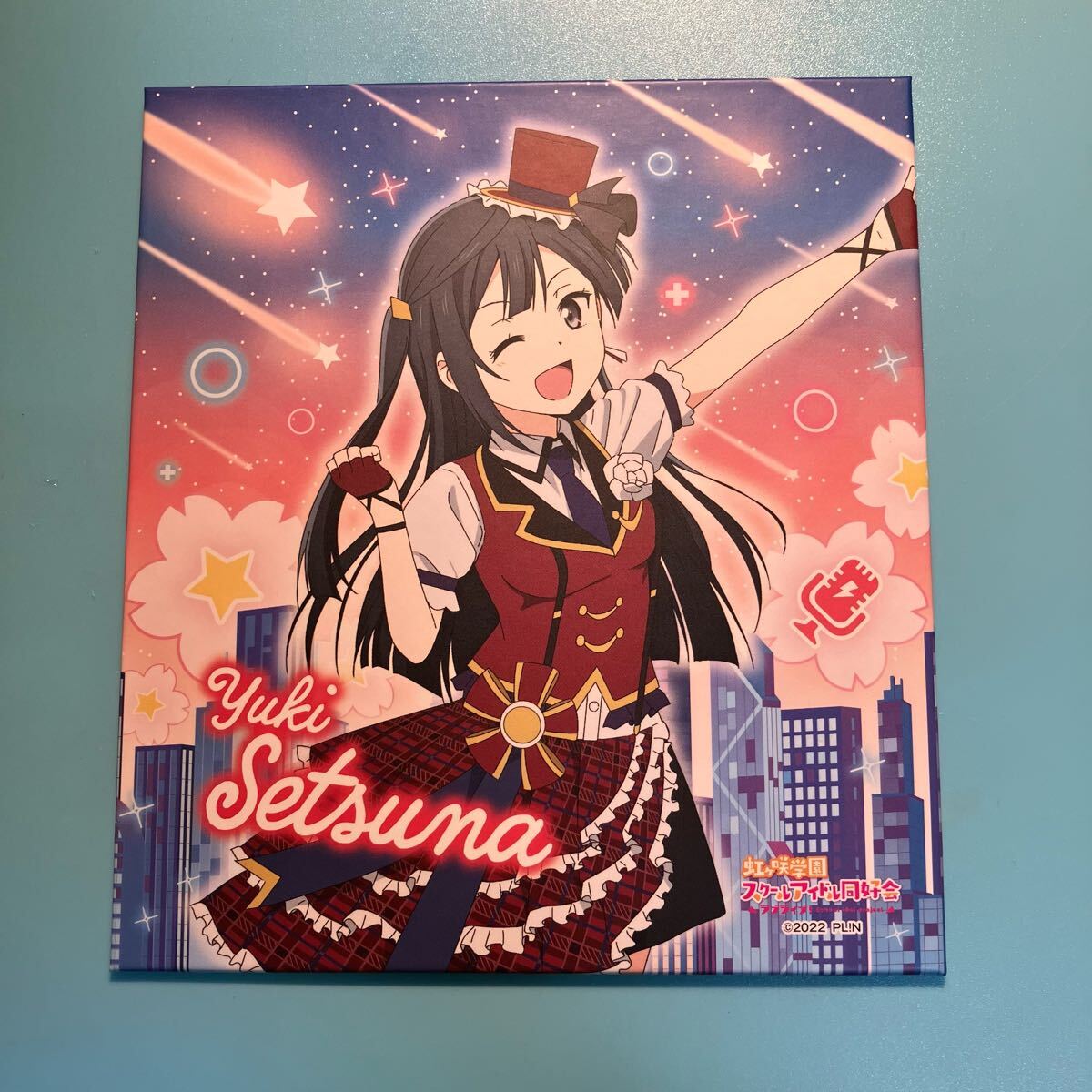 優木せつ菜【ラブライブ 虹ヶ咲スクールアイドル同好会】Gigoコラボカフェ セガコラボカフェ 色紙 ⑤拍卖