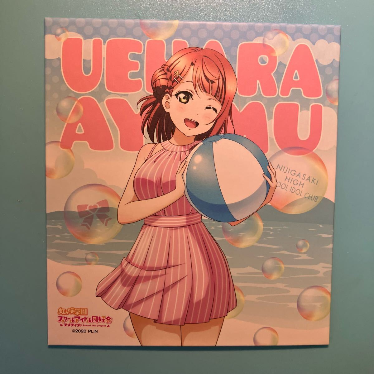 上原歩夢 16【ラブライブ 虹ヶ咲スクールアイドル同好会】Gigoコラボカフェ セガコラボカフェ 色紙 拍卖
