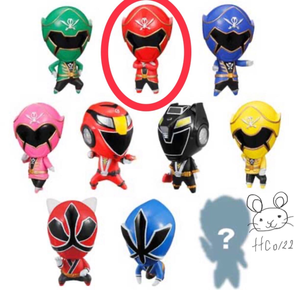 未使用(箱欠品) バンダイ デフォルマイスタープチスーパー戦隊シリーズ<レジェンド戦隊 名場面!編> 【ゴーカイレッド 1種】拍卖